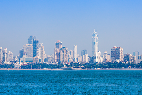City skyline in India, reflecting India’s economic growth