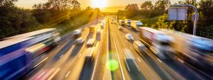 blurred cars driving on freeway